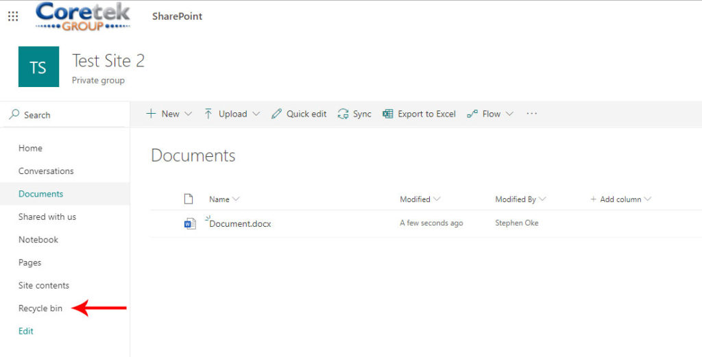 SharePoint File Restore Image 1
